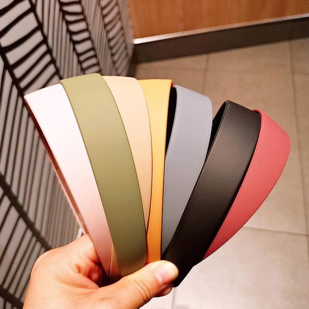 

Fashion Simple Girls Solid Women Hair Bands Headband Bezel Hair Hoop темно-синий