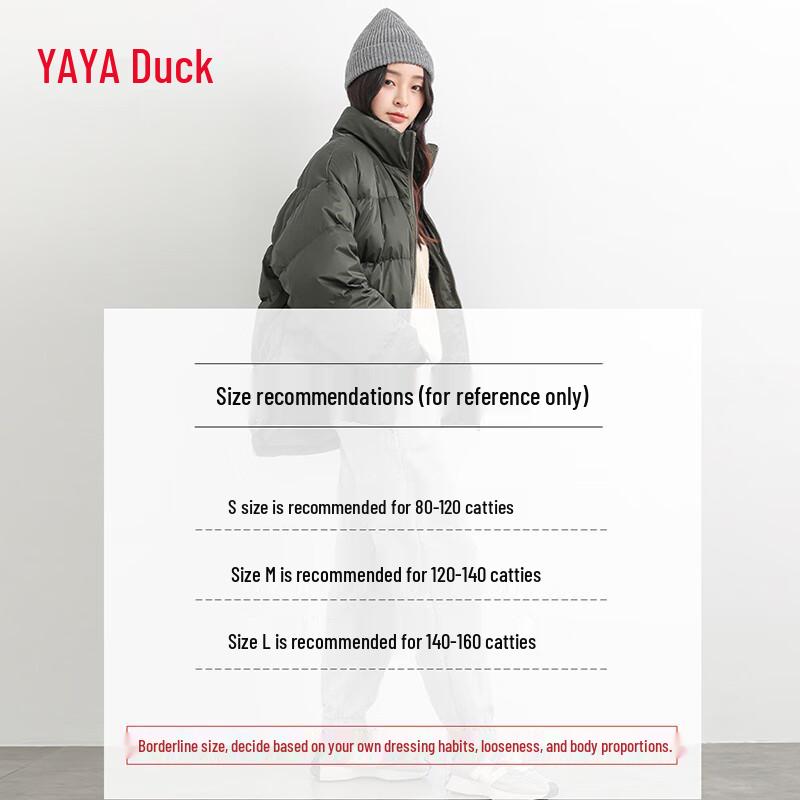 YAYA Women's Thick Stand Collar Down Jacket