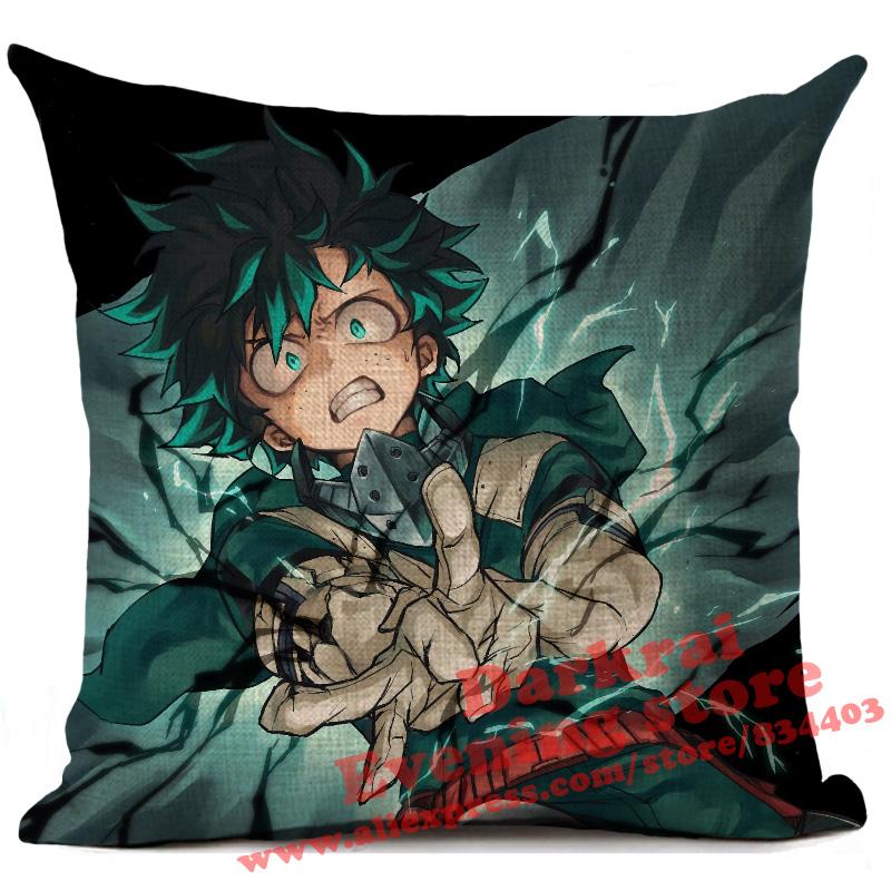My Hero Academia Cushion Cover Cartoon Anime Throw Pillows Living Room Sofa Home Decoration Pillowcase