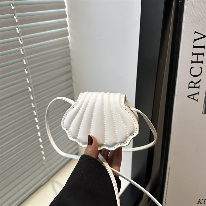 Shell Bag Beautiful Solid Color Casual Women's Bag Summer New Popular Versatile Exquisite Shoulder Messenger Bag