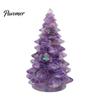 Durable Tree Embellishments Faux Crystal Christmas Figurine Mini Artificial Decorative Holiday Pieces Tabletop Ornament for Winter Home Decor