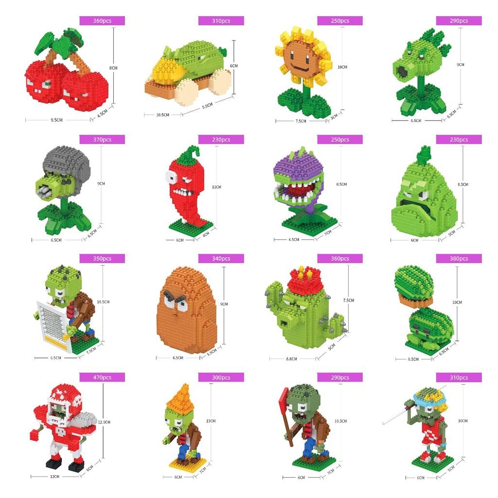 Plant Vs. Zombies Building Toy Color Box Packaging