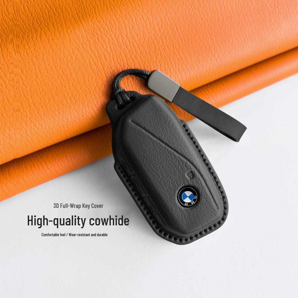 Porta-Chaves BMW em Couro Genuíno para Série 5, Série 7, X1, X2, X3, X5, X7, i5, ix3