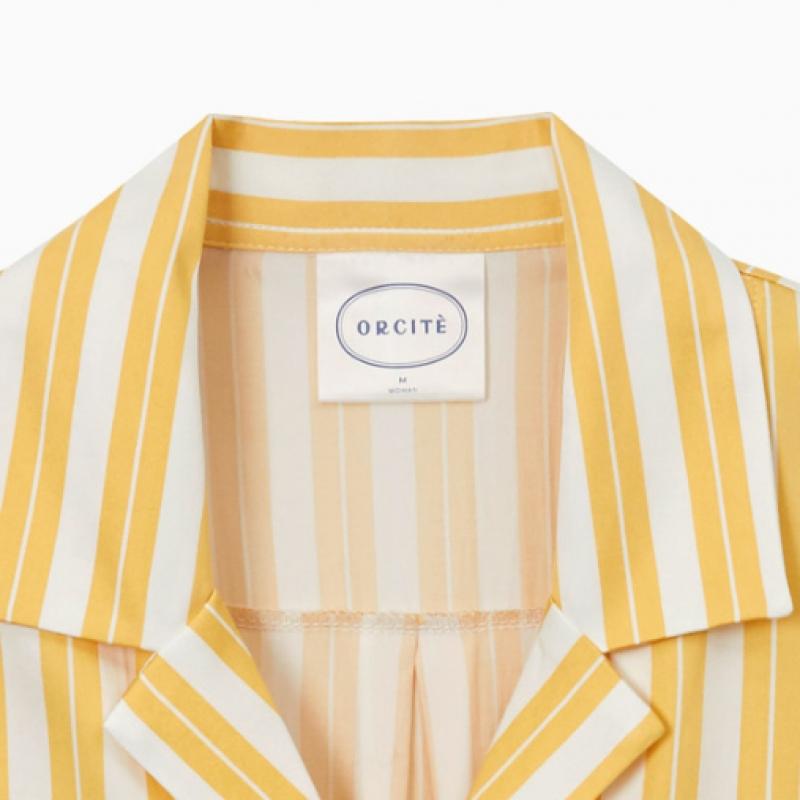 Orcite Women S Long Sleeve Pajama Set H013 Melin Yellow