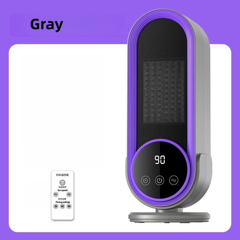 1200 W PTC Ceramic Fan Heater with 2 Temperature Settings & Timer, Anti-Overheating and Anti-Tilt Protection for Office, Bedroom