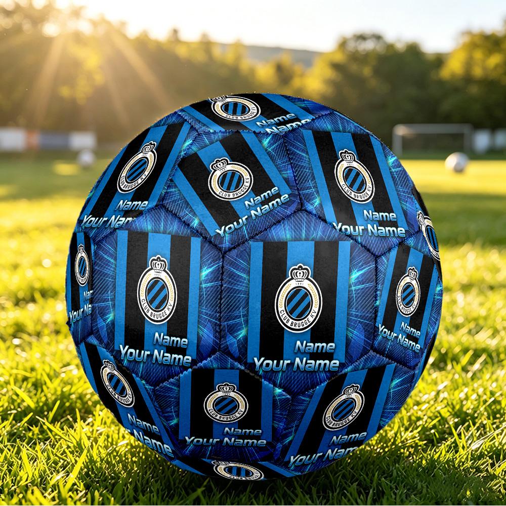 Personalized Size 5 Football Club Brugge FC Pattern Outdoor Game Sports Ball Gift