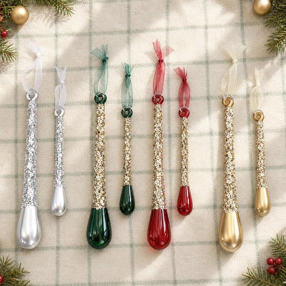 Crystal Clear Acrylic Xmas Hanging Ornament Holiday Hanging Pendant Holiday Ornament