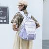large capacity, fresh and cute, primary and secondary school students splicing contrasting colors, fashionable backpack.