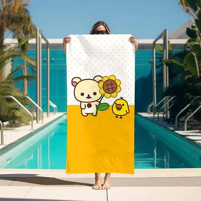 Large Bath Towel Rilakkuma Beach Towels Bathroom Spa Sauna Turban for Hair Drying Bathroom Set Accessories Personal Care Home