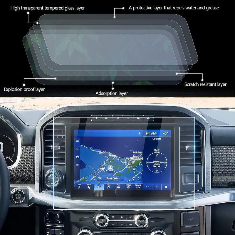 Screen Protector for Ford F-150 F150 SYNC4 12 inch Navigation Display Tempered Glass HD Clear Touch Screen Protective