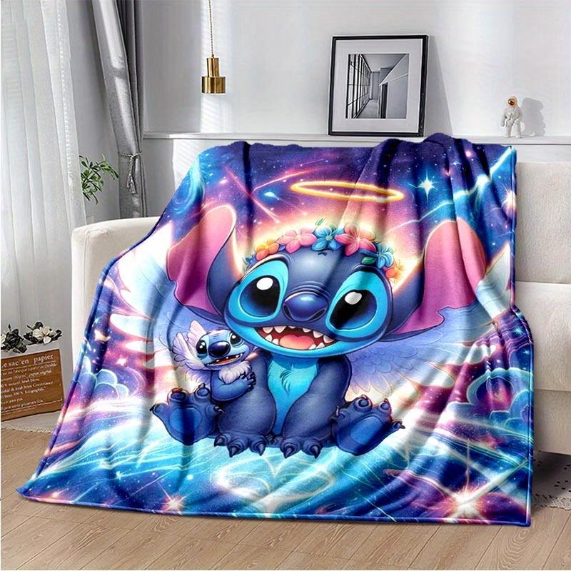 1pc Stitch Printing Blanket Soft, All Season Throw for Office Blanket, Personalized Gift with Adorable Cartoon Design