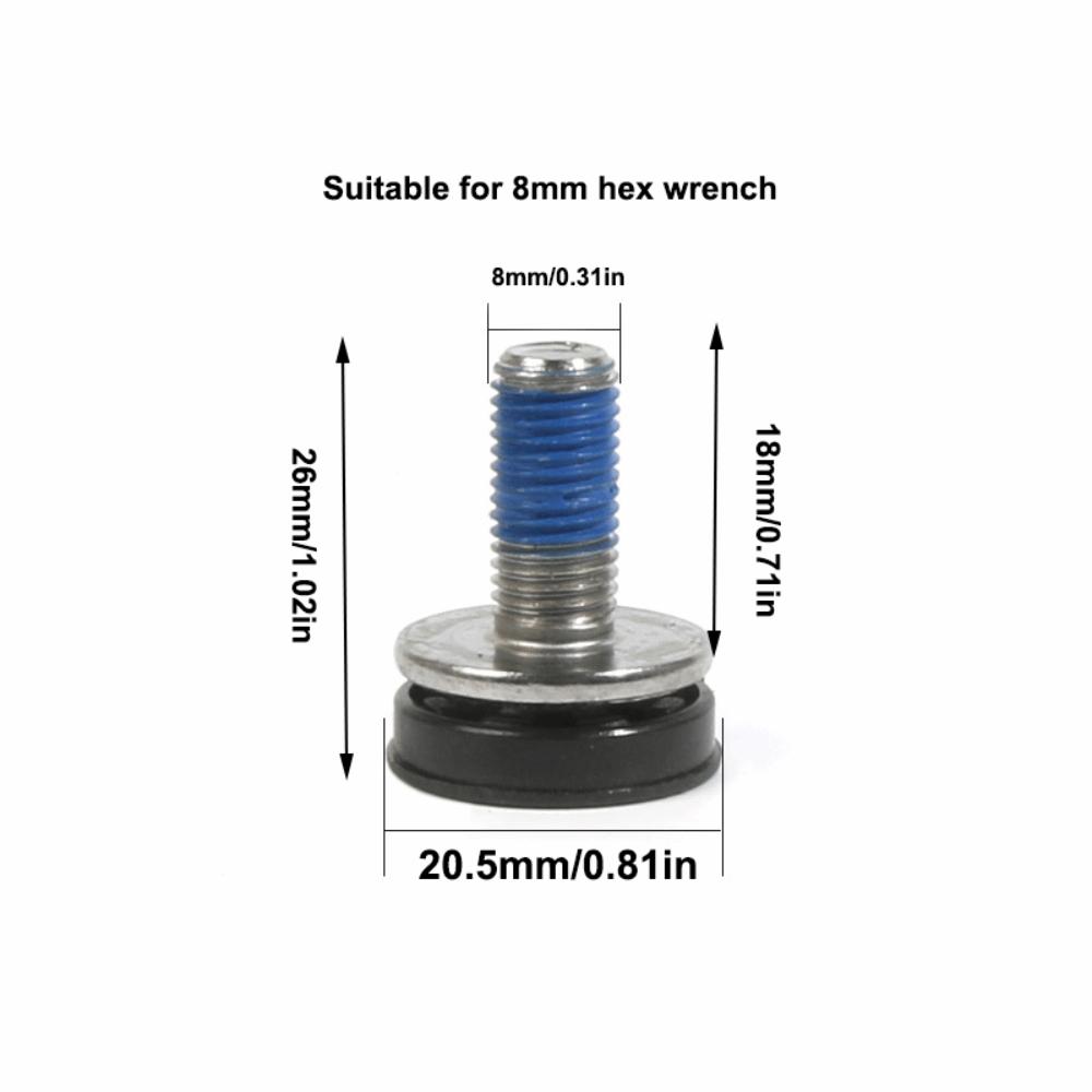 8 Stück mit Kappen Innenlager-Schrauben für FSA/ Suntour/ Prowheel Rennrad, Mountainbikes