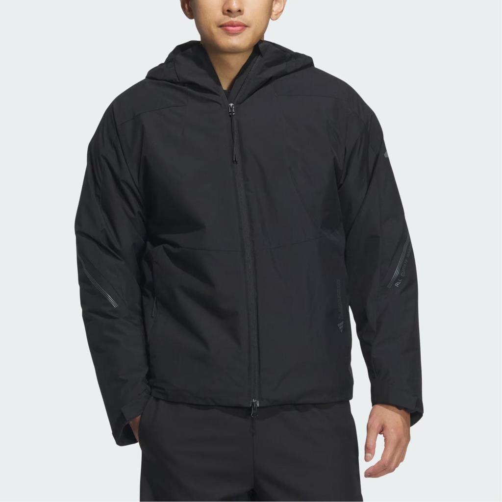 adidas Sports Training Casual Hooded Jacket Men Jackets Black JZ8413