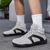 High-top Running Sports Shoes Women Elastic Casual Sneakers Fashion Lace-up Jogging Walking Shoes for Men Anti-slip