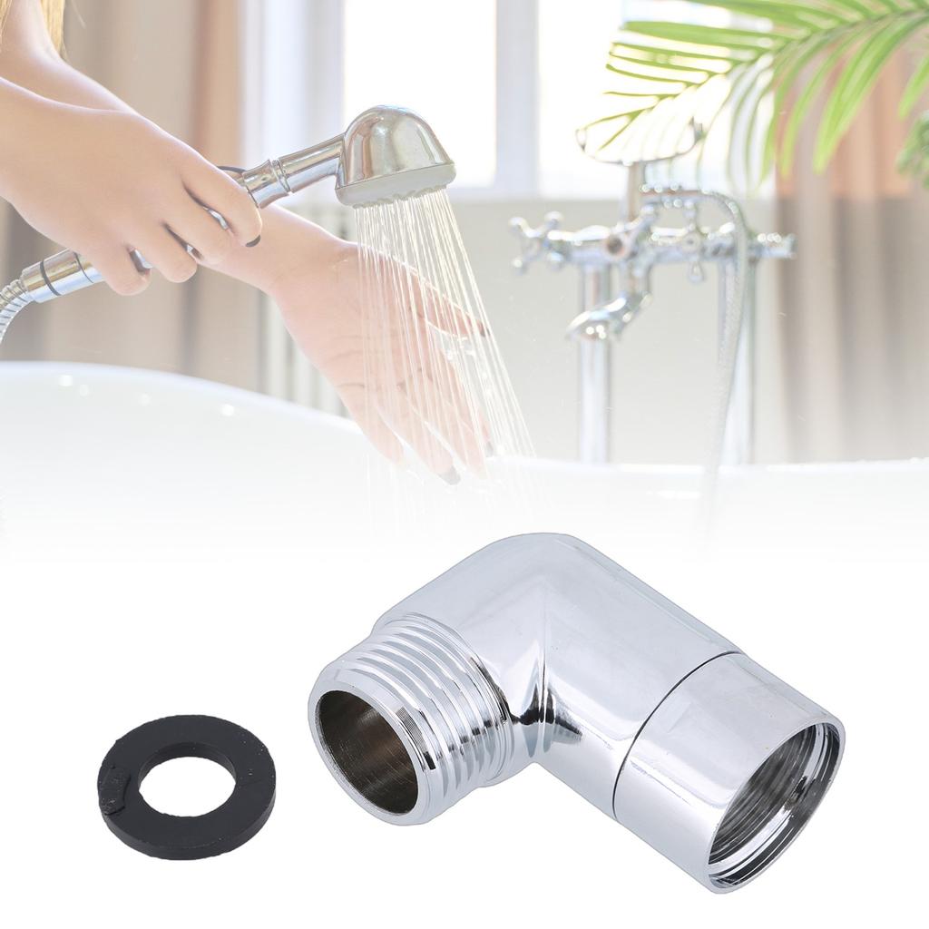 Shower Head Elbow Adapter Replacement 90 Degrees Shower Arm Elbow Adapter for Hand Showers and Wall-mounted Showers