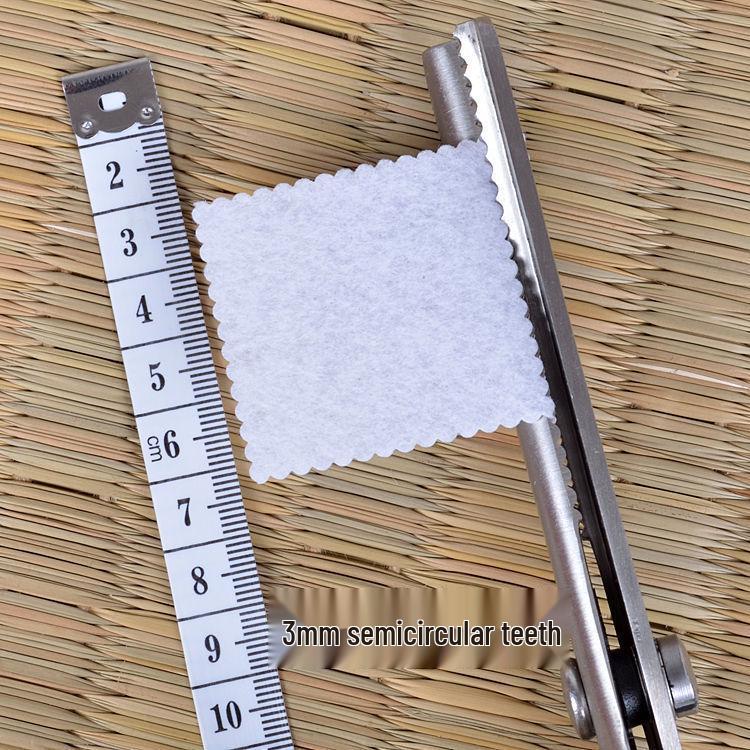 Fabric Craft Scissors: Triangular, Serrated, Semicircle, and Wave Patterns