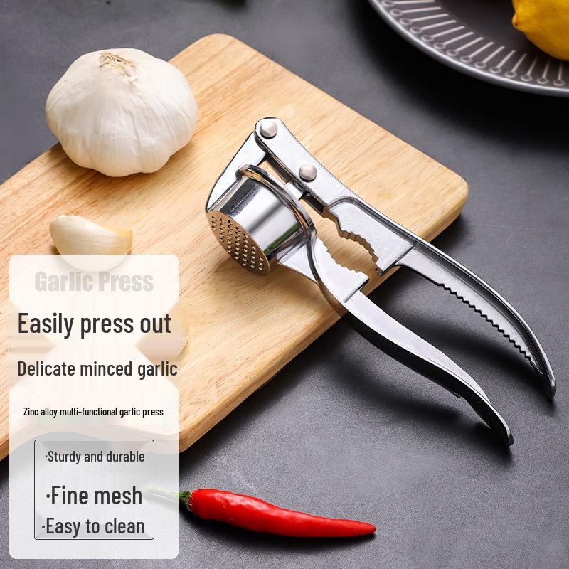 Stainless Steel Multi-Functional Manual Garlic Press & Masher