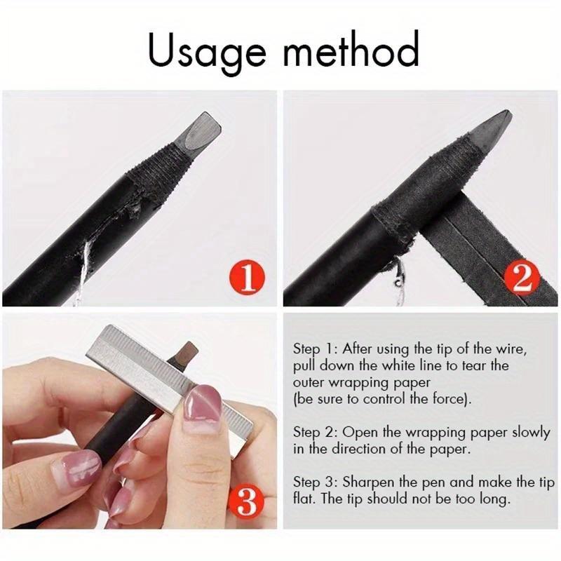 Eyebrow Pencil Ultra-fine Outline Shadow Waterproof Non-smudge Eyebrow Pen Natural Long-Lasting Tattoo Tint Eye Brow Makeup 1pc
