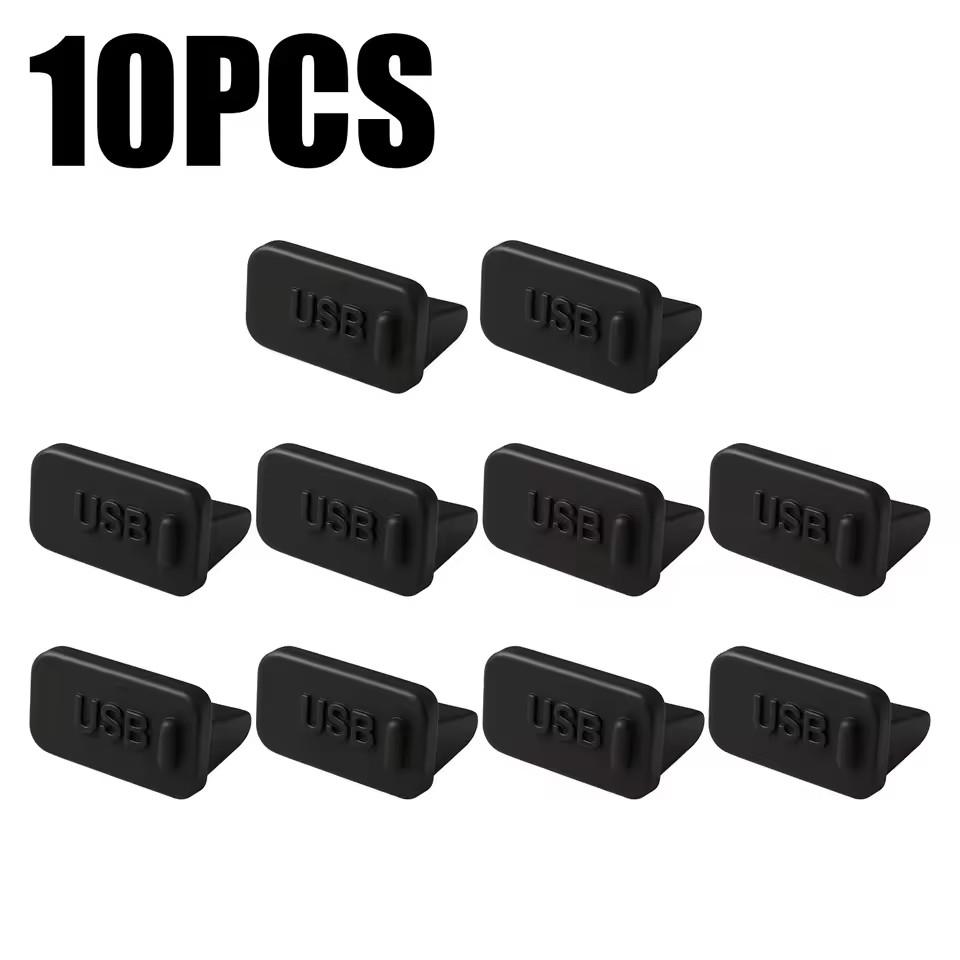 Xiaomi 60/40/20/10PCS USB A Dust Plugs for Laptop Notebook PC USB Charging Ports Protectors Silicone Dustproof Caps Dustplug Cover