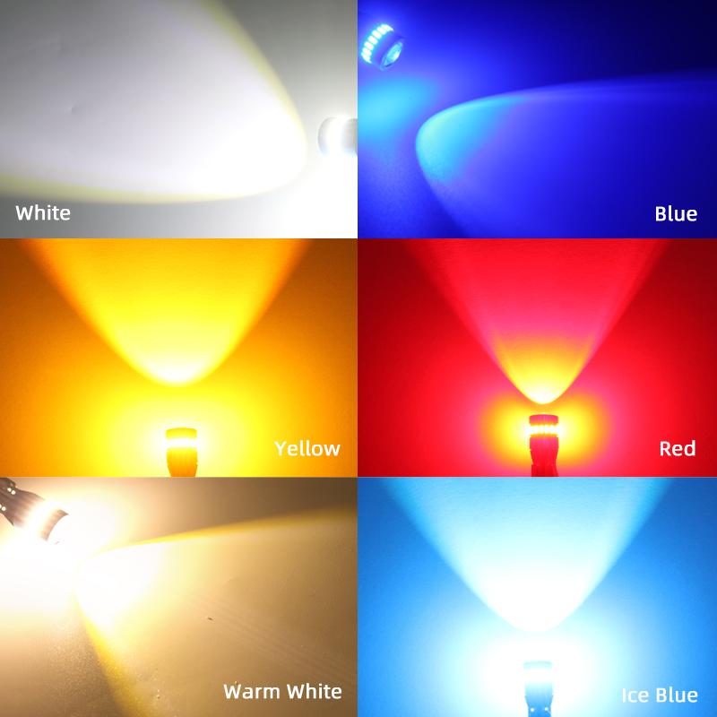 MAXGTRS 2x Car Auto BA9S Bax9s BAY9S Led T4W Wedge W5W 3030 Chip Interior Bulb T2W T3W H5W Parking DRL License Plate Light