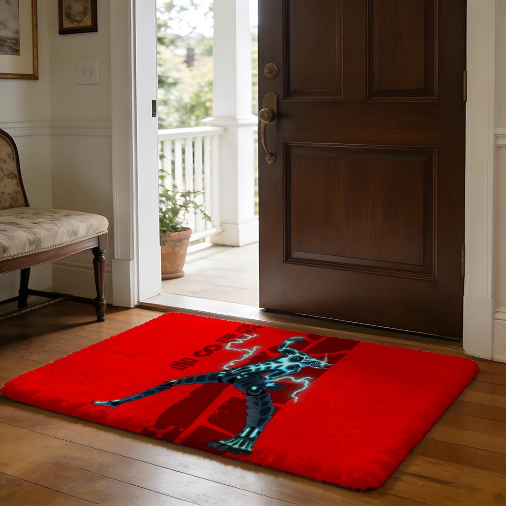 Hot Anime KKaiju Hachigou Floor Mat Soft Flannel Absorbent Mat Non-Slip Rug Home Bedroom Bathroom