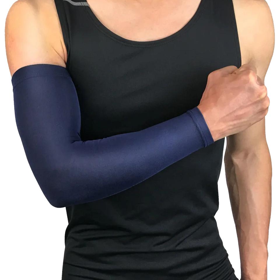 Loogdeel Basketball Arm Sleeve 1Pcs Quick Dry UV Protection Running Support Arm Warmers Fitness Elbow Pad