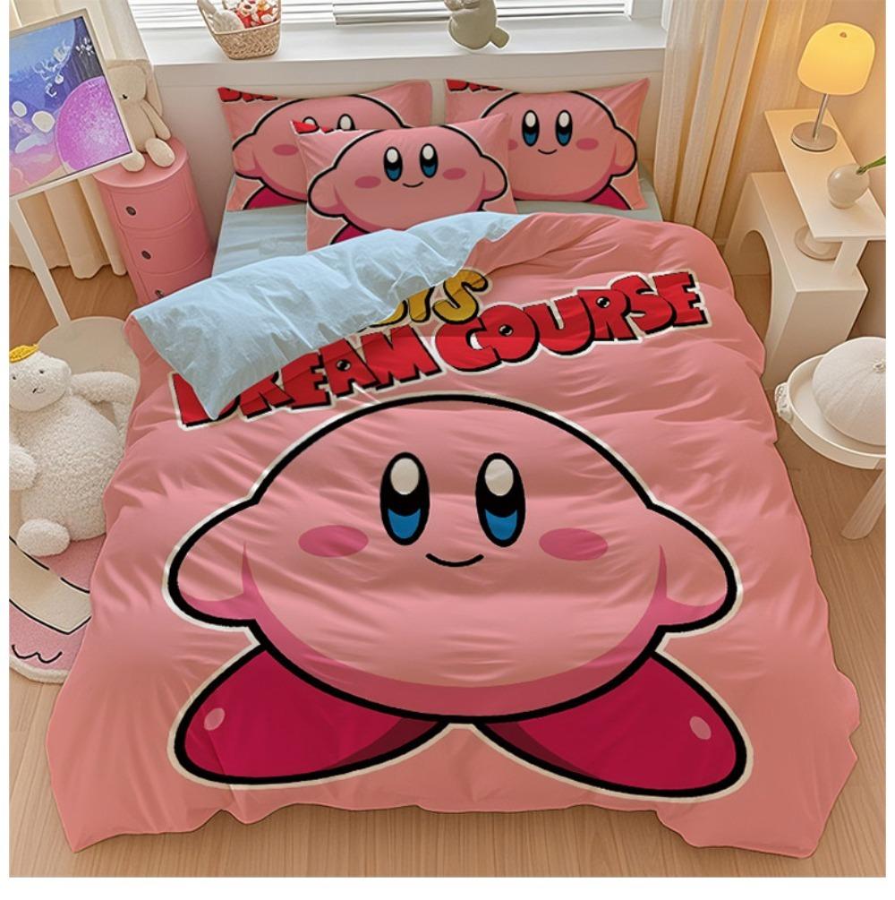 Pink Star Game Duvet Cover pillowcase Bedding Bedroom Decoration Children Gift adult Single Double bed Large SizeZip Duvet Cover