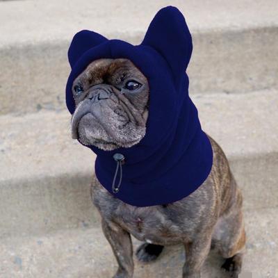 Dog Winter Hat Fleece Warm Dog Headwear Ear Cover Adjustable Dog Hood Hat Ear Muffs Windproof Neck Warmer Scarf for Small Medium Puppy Dogs