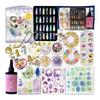 [Ailes] UV Resin Material Set Shakasha Resin Accessory Parts for Making Space and Name Tags (no Lights and Tools)