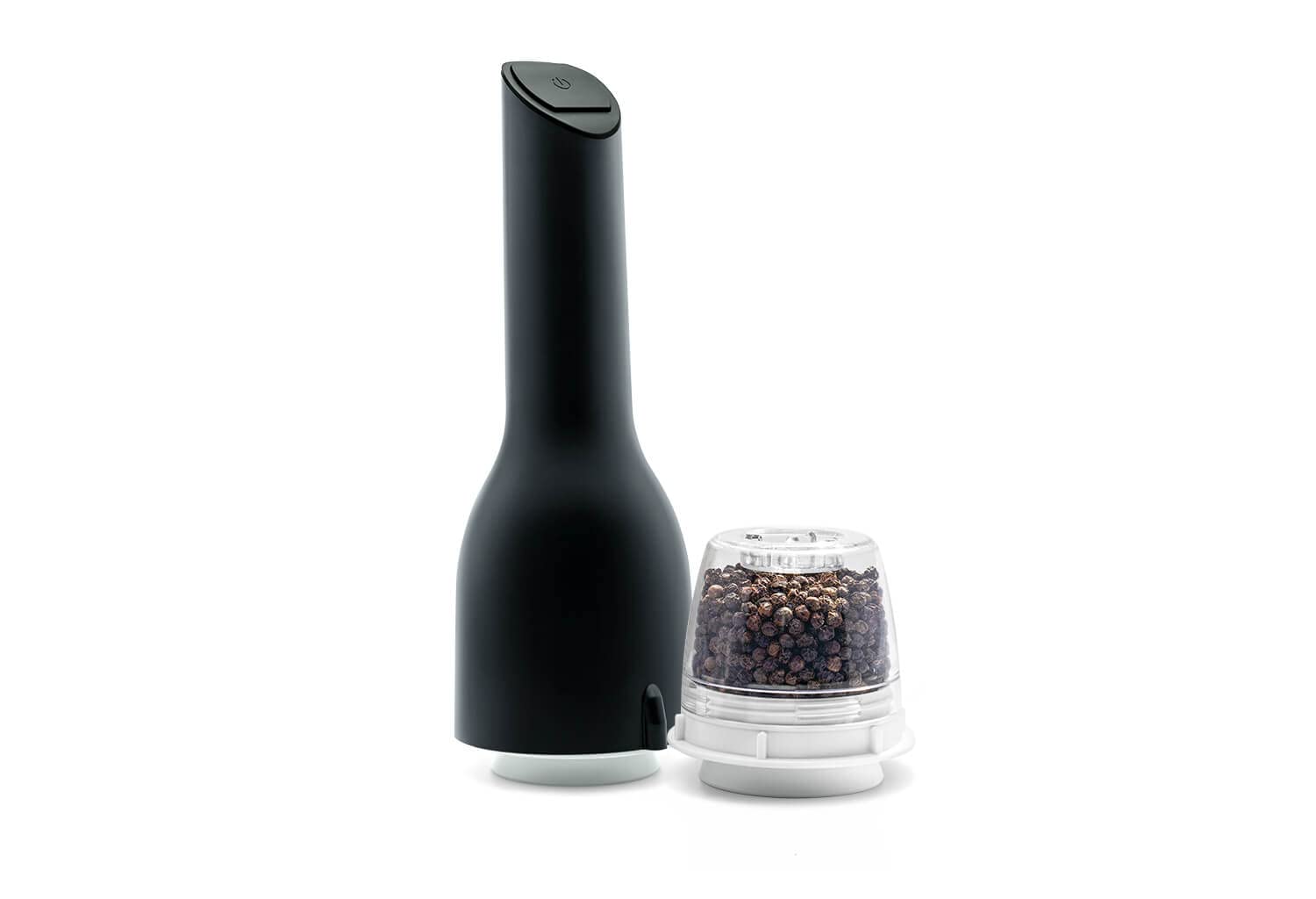 

FinaMill Pepper Mill Spice Grinder in One with Adjustable Ceramic Polishing Operation with LED and 2 FinaPods – Award-Winning Battery-Operated & серый