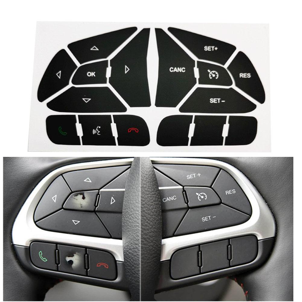 Car Interior Sticker Button Repair Decal Car Interior Maintenance High Grade Vinyl Button Repair Decal Sticker Type B