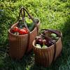 Ruhan Imitation Rattan Shopping and Picnic Basket