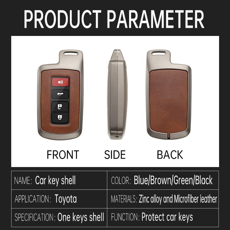 Autoschlüsselhülle Abdeckung Schale Schlüsselanhänger für Toyota Auris Camry RAV4 Avalon Yaris Verso 2012 2013 2014 2015 2016 2017 2018 Autozubehör