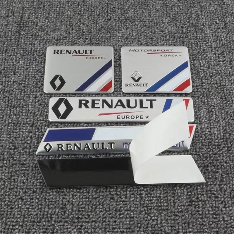 3D Car Metal Emblem Badge Car Body Trunk Badge Stickers Decal For Renault Megane 2 3 4 Twingo Clio Talisman Captur Trafic Kwid T111