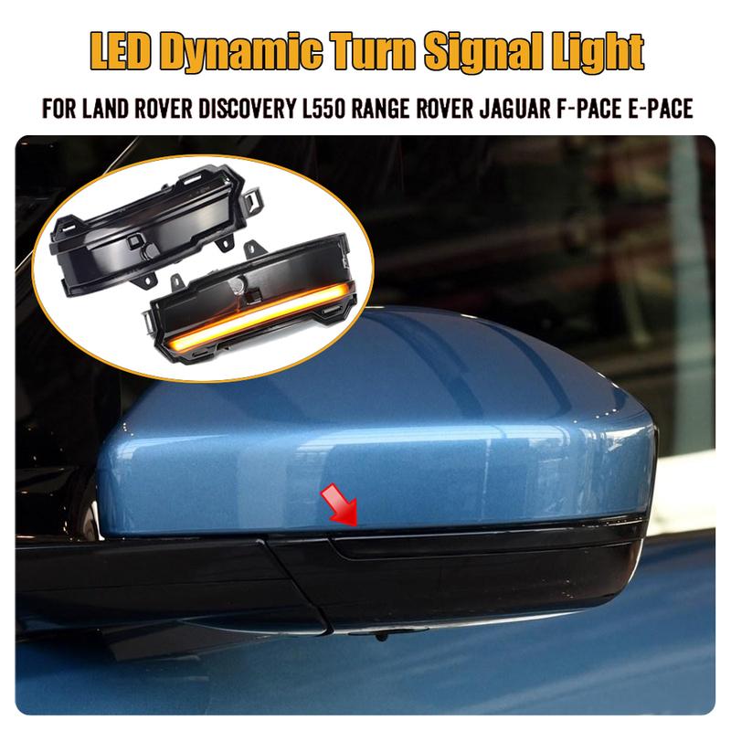 For Land Rover Discovery Sport L550 Evoque Jaguar F-Pace Car Side Mirror Lamp LED Dynamic Turn Signal Light Blinker Indicator