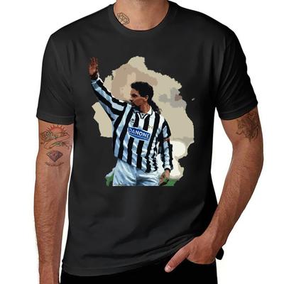 Roberto Baggio T-Shirt Für Einen Jungen Sportfans Sommer Oberteile Jungen Weiß Enganliegende T-Shirts Für Unisex