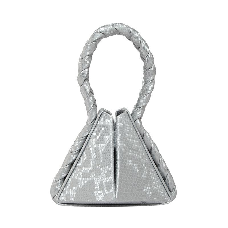 Trendy New Product Design Twist Portable Geometric Folding Handbag Bag High-end Sense Niche Fashionable Messenger Women's Bag