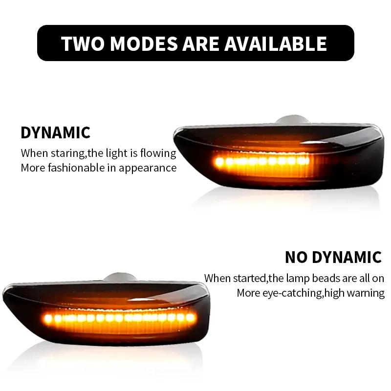 For Volvo XC90 S80 XC70 V70 S60 2001- 2009 LED Dynamic Turn Signal Light Side Mirror Sequential Lamp Blinker Indicator