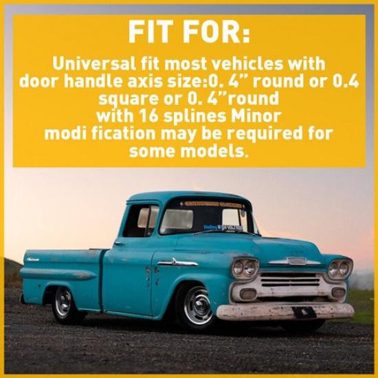 Black Aluminum Manual Billet Window Crank Handle Winder Knob Universal Door Side