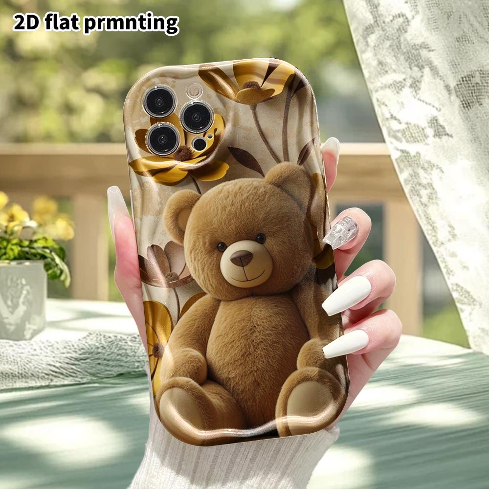 Phone Case: 2D Flat Design Suitable for iPhone 18 17 16 15 14 13 Pro Protective Case, Seal Plush Toy, Perfect Christmas and Halloween Holiday Gift
