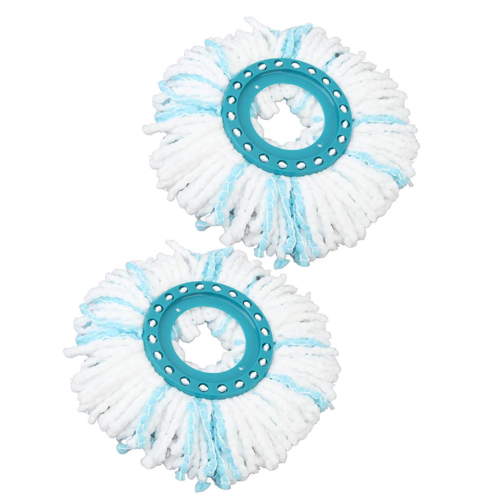 2 Pcs Rotate Mop Replacement Head 360 Degree Spin Mop Highly Absorbent Microfiber Refills Head Easy