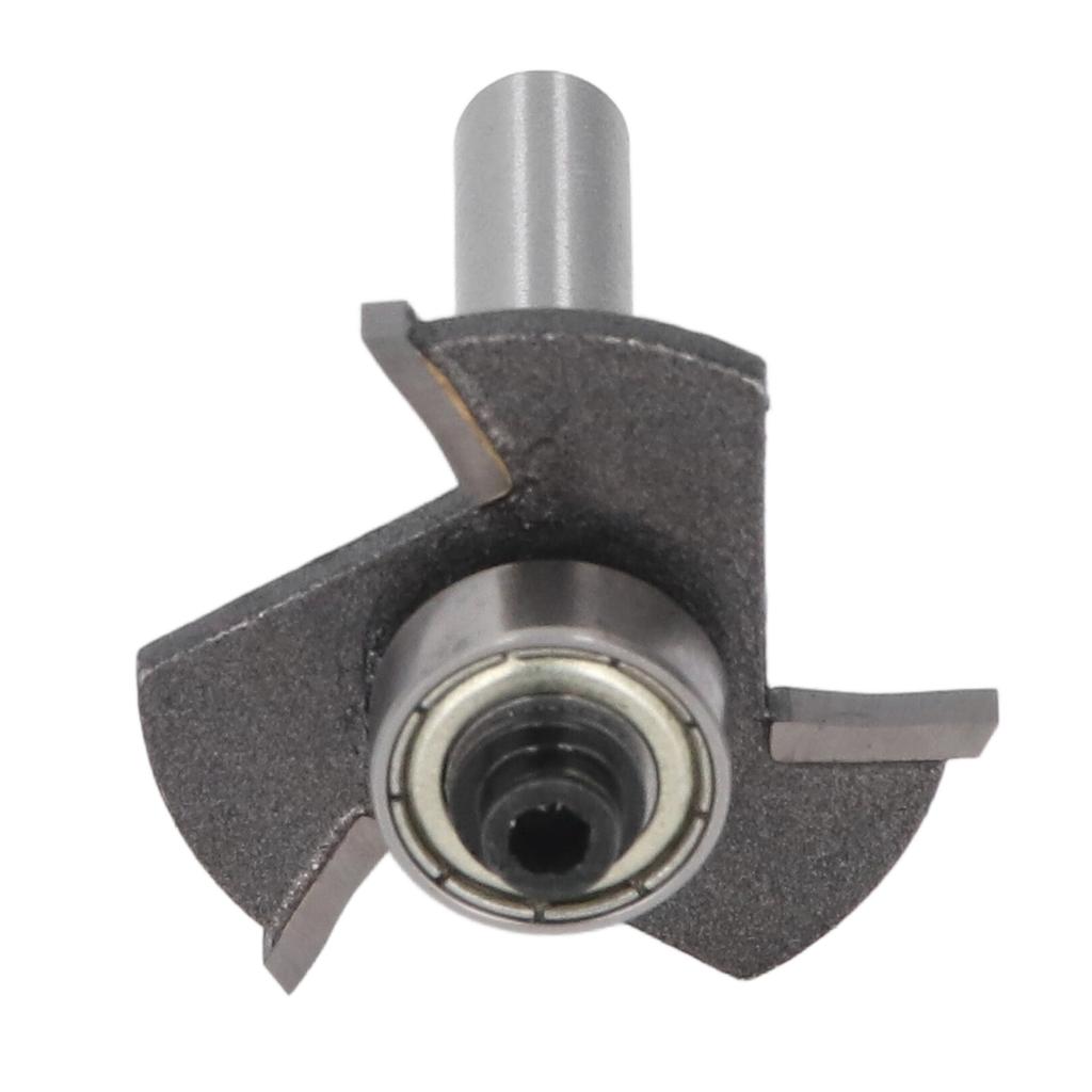 Freză cu canelură T 3 muchii coadă 1/4 inch Înălțime de tăiere 3/32 inch Freză pentru șină T cu rulment pentru