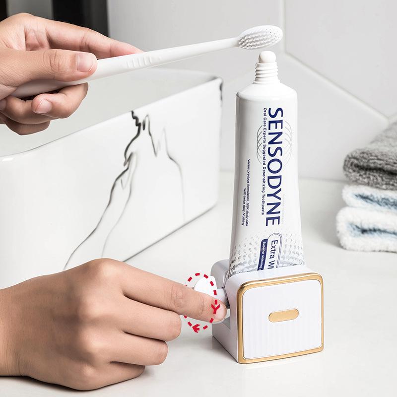 Wall-Mounted Manual Toothpaste Squeezer for Kids - Effortless Bathroom Accessory