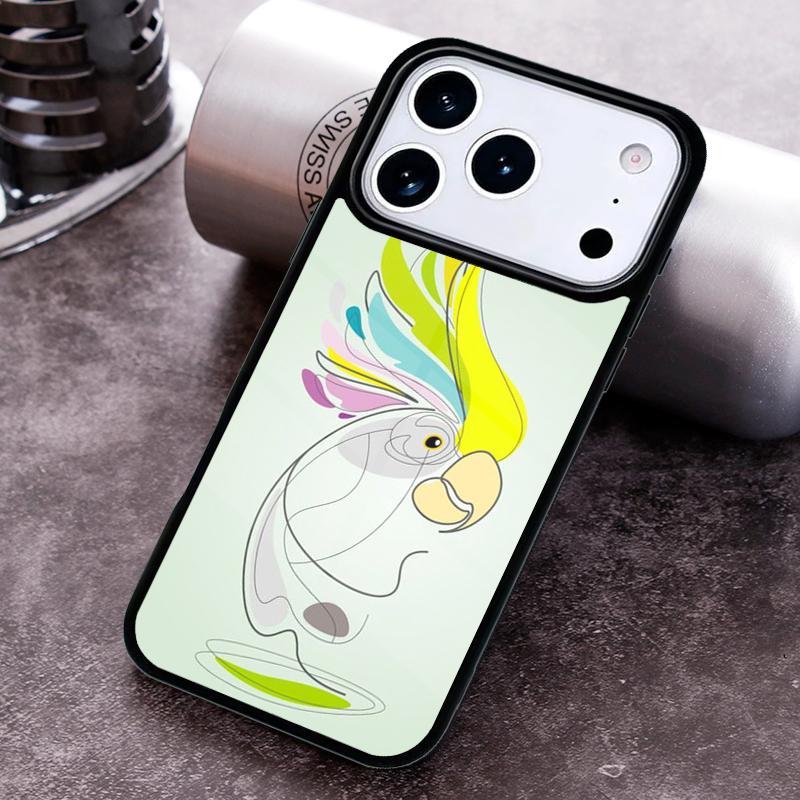 Parrot Bird Phone Case for iPhone 17 16 15 Pro Max Air 14 13 12 11 Plus Shockproof Capa Cover