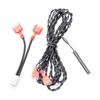 Replacement Water Temperature Probe for Pool Heat System Service, 10K Thermistor Assembly with Cable Piece, Extension Joiner and Hose Clip