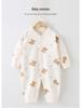Pure Cotton Long Sleeve Baby Romper - Spring/Autumn Newborn Bodysuit & Boneless Pajamas