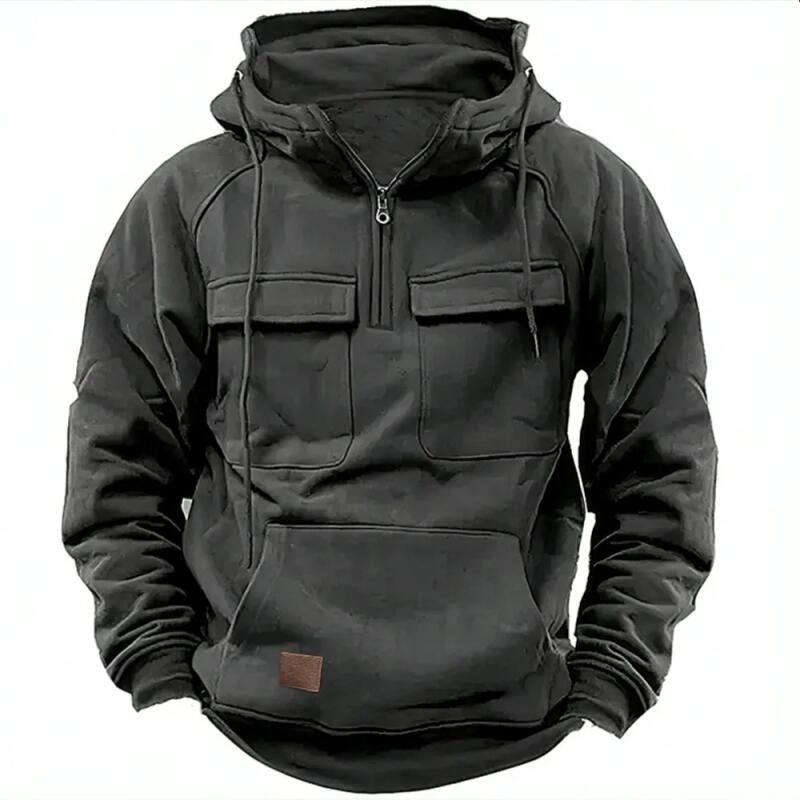 Spring Vintage Men Hoodie Sweatshirt Man Clothing Men Streetwear Oversized Hooded Pullover Male Retro Harajuku Solid Color Hoody