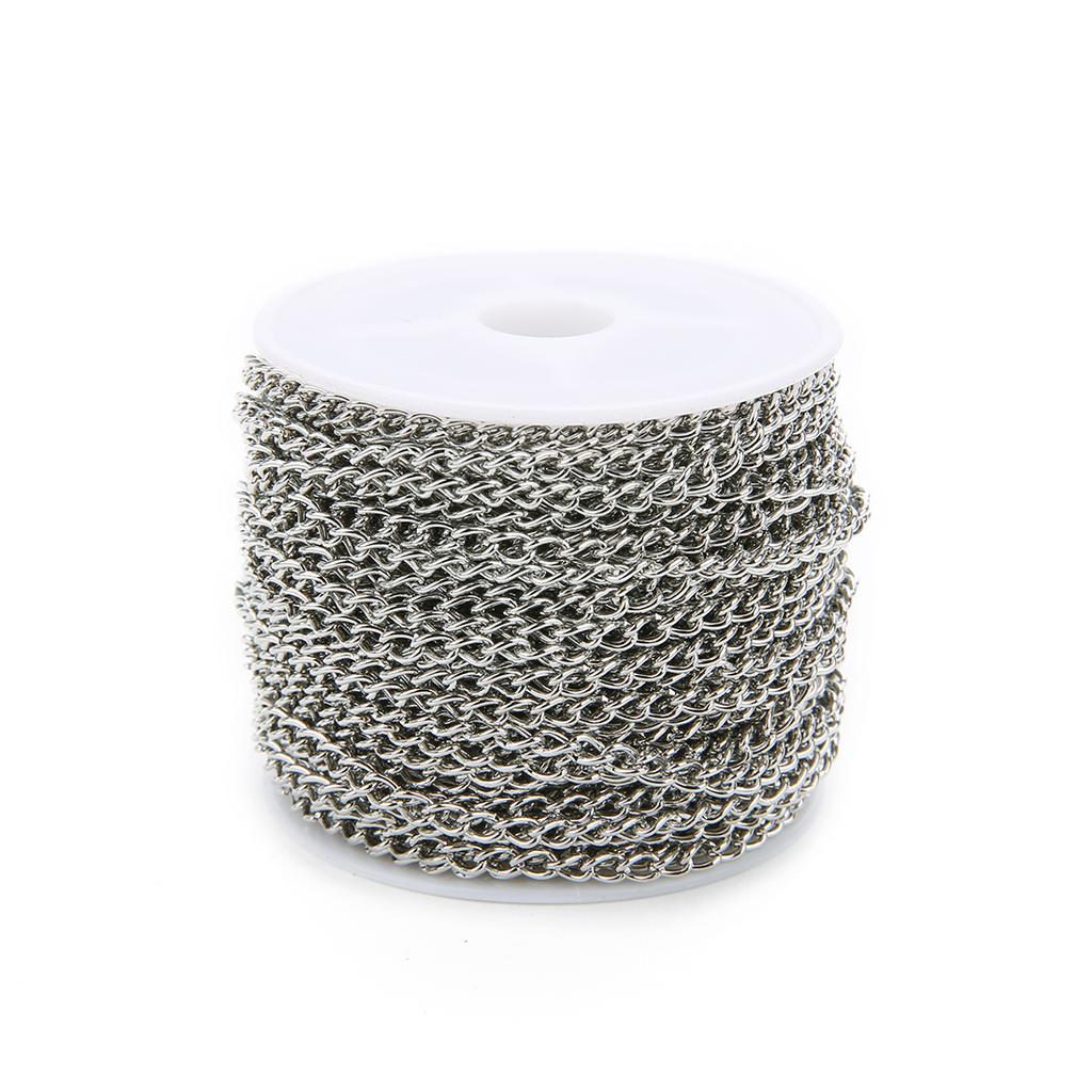 10 Yards/Lot Iron Encrypted Link Chains Necklace Chain Accessories Metal Extender Chain for Jewelry Making Diy Necklace Wholesal