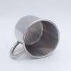 Stainless steel 350ml single-layer office water cup, office coffee cup outdoor portable handle cup