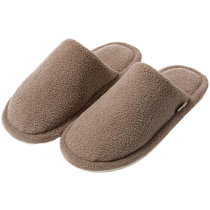 New Silent Cotton Slippers Autumn and Winter Simple and Comfortable Floor Mop Home Non-slip Deodorant Cotton Slippers Winter